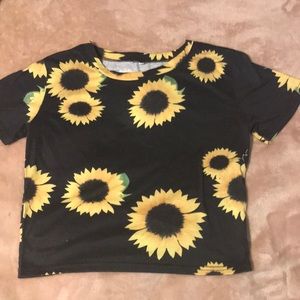 Cropped Sunflower Top